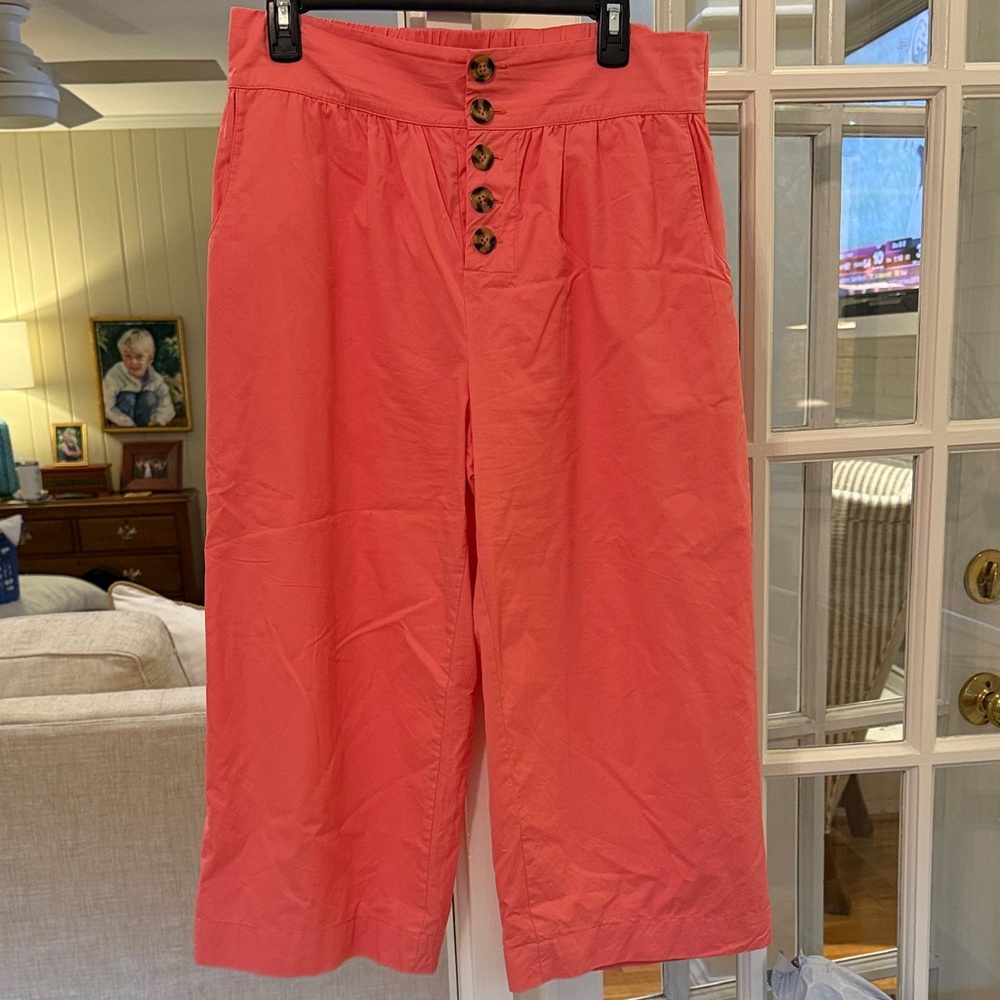 CROSBY by Mollie Burch Button-Front Wide-Leg Pants